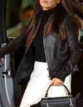 Luckiest Girl Alive 2022 Ani Fanelli Black Leather Jacket