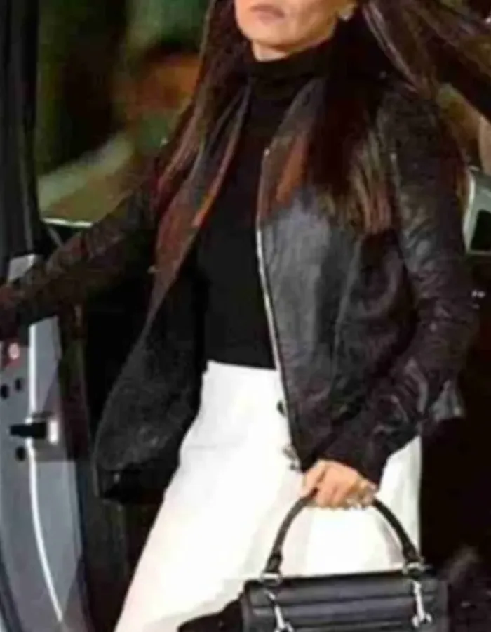 Luckiest Girl Alive 2022 Ani Fanelli Black Leather Jacket Luckiest Girl Alive 2022 Ani Fanelli Black Leather Jacket
