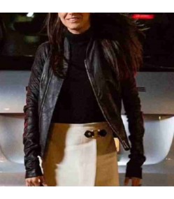 Luckiest Girl Alive 2022 Ani Fanelli Black Leather Jacket