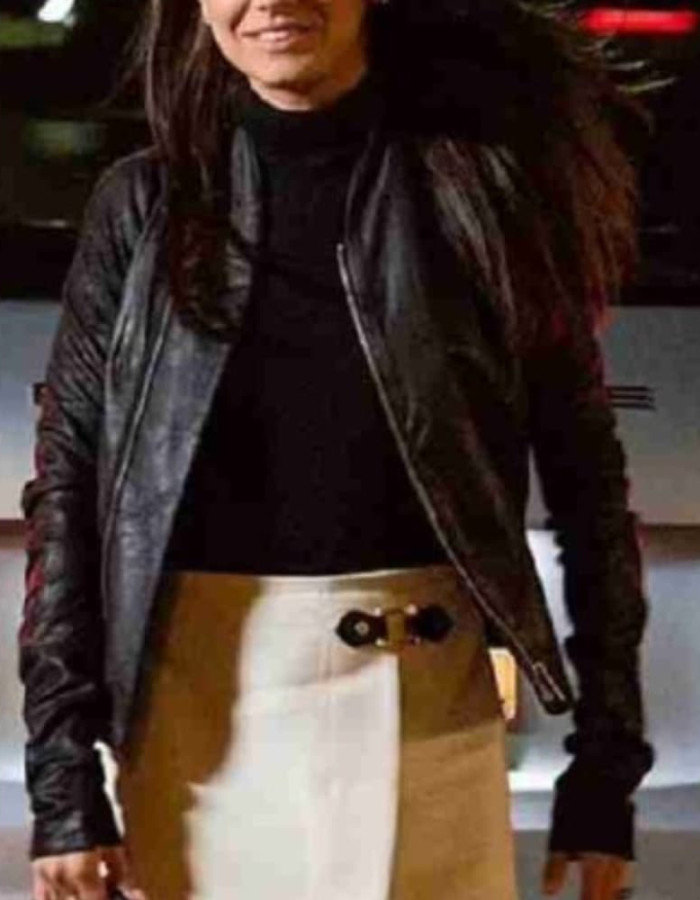 Luckiest Girl Alive 2022 Ani Fanelli Black Leather Jacket Luckiest Girl Alive 2022 Ani Fanelli Black Leather Jacket