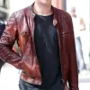 Nicholas Hoult Mad Max Brown Leather Jacket Nicholas Hoult Mad Max Brown Leather Jacket