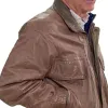 Nick Saban Coach Brown Leather Jacket Nick Saban Coach Brown Leather Jacket