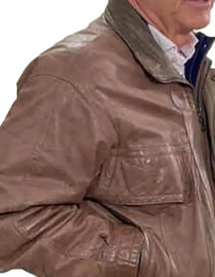 Nick Saban Coach Brown Leather Jacket Nick Saban Coach Brown Leather Jacket