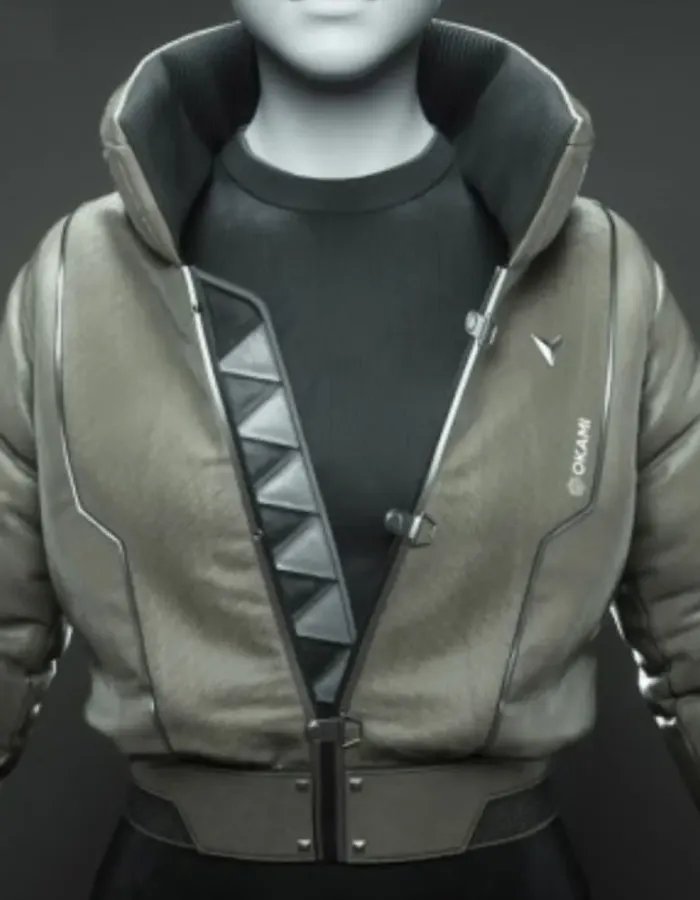 Okami Cyberpunk Bomber Leather Jacket