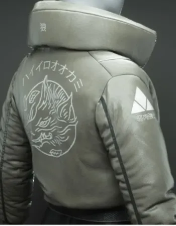 Okami Cyberpunk Bomber Leather Jacket Okami Cyberpunk Bomber Leather Jacket