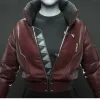 Okami Cyberpunk Bomber Leather Jacket