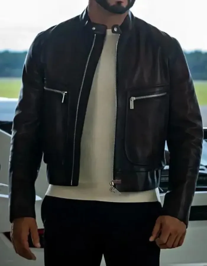 Power Book II Ghost S03 Berto Colon Black Leather Jacket