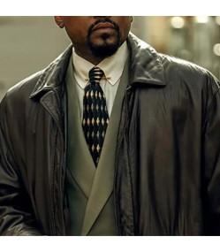 Power Book III Born Ready Black Leather Trench Coat Power Book III Born Ready Black Leather Trench Coat