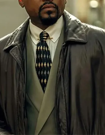 Power Book III Born Ready Black Leather Trench Coat