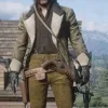 Red Dead Redemption 2 Cougar Cutaway Shearling Leather Coat Red Dead Redemption 2 Cougar Cutaway Shearling Leather Coat