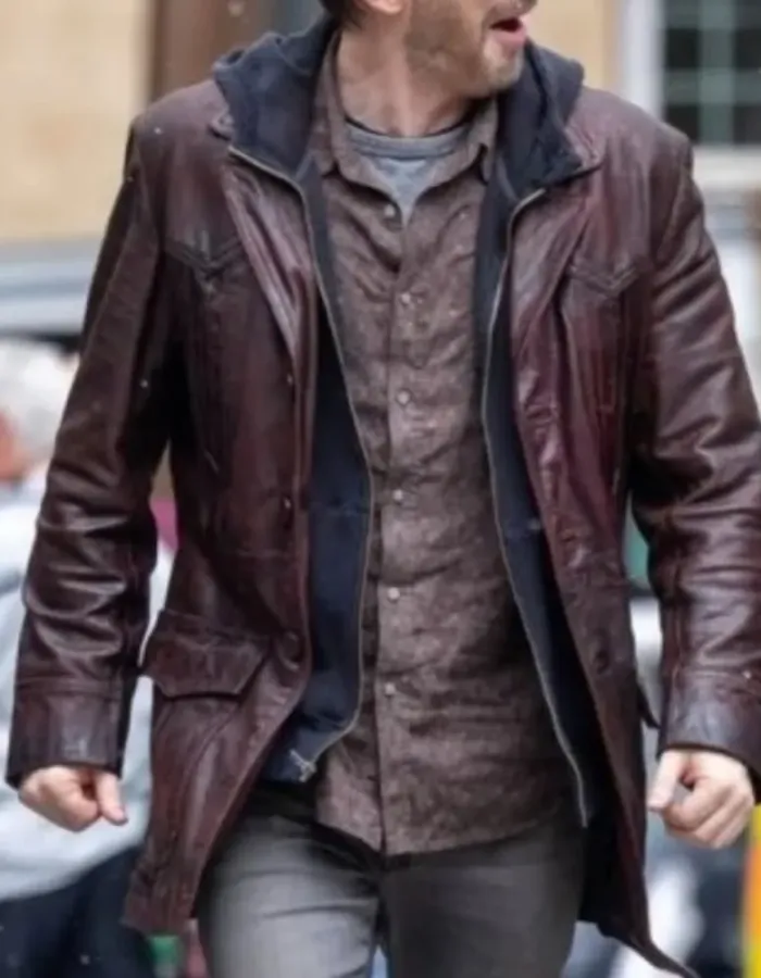 Red One 2023 Chris Evans Brown Leather Jacket Red One 2023 Chris Evans Brown Leather Jacket