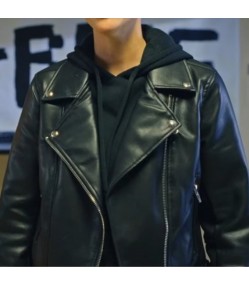 Ruby Rose 1 up Black Leather Jacket