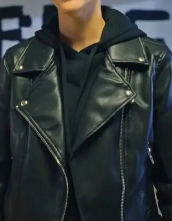 Ruby Rose 1 up Black Leather Jacket