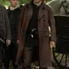 Sam Heughan Outlander S07 Jamie Fraser Brown Leather Trench Coat Sam Heughan Outlander S07 Jamie Fraser Brown Leather Trench Coat