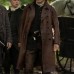 Sam Heughan Outlander S07 Jamie Fraser Brown Leather Trench Coat