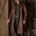 Sam Heughan Outlander S07 Jamie Fraser Brown Leather Trench Coat