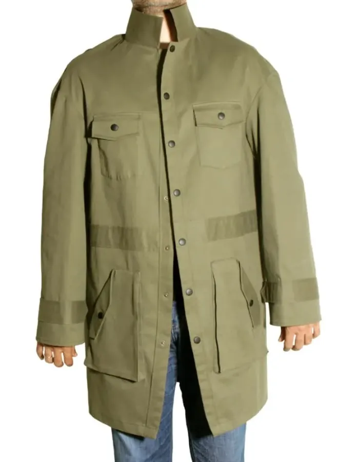 Spider-verse Peter B Parker Green Long Jacket Spider-verse Peter B Parker Green Long Jacket