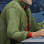 Spider-verse Peter B Parker Green Long Jacket