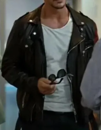Squared Love All Over Again Jacek Knap Black Biker Leather Jacket