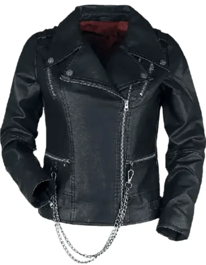 Stranger Things 4 Hellfire Club Black Biker Leather Jacket