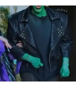 The Munsters Herman Munster Studded Black Leather Jacket