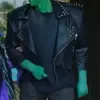 The Munsters Herman Munster Studded Black Leather Jacket