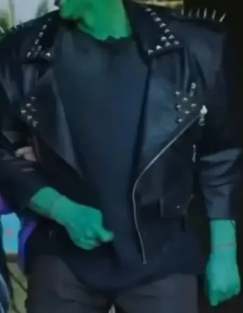 The Munsters Herman Munster Studded Black Leather Jacket The Munsters Herman Munster Studded Black Leather Jacket