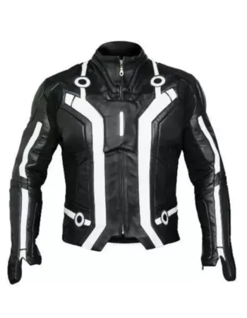 Tron Legacy Sam Flynn Garrett Hedlund Black Leather Jacket