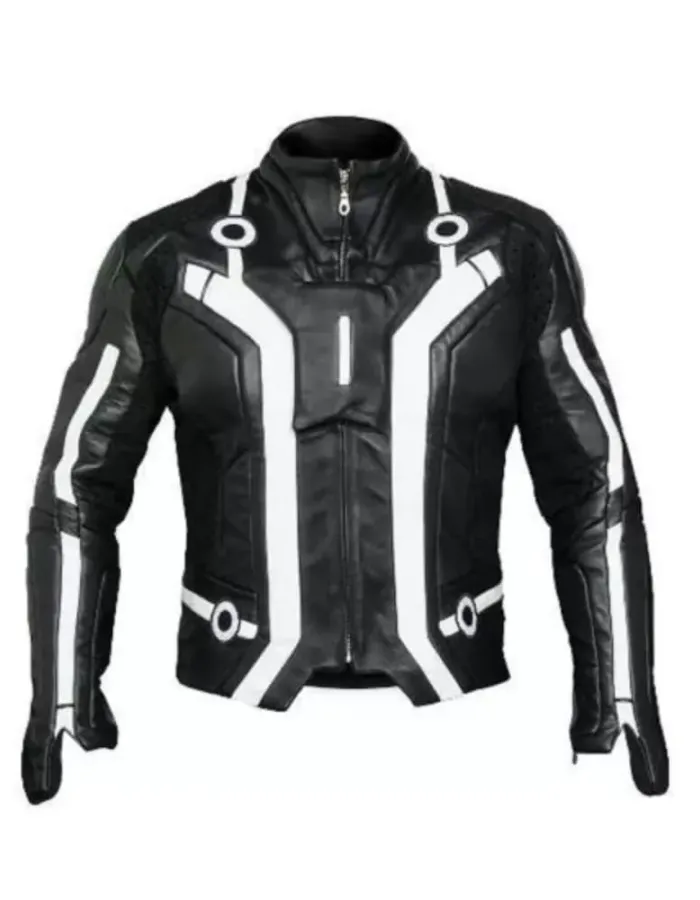 Tron Legacy Sam Flynn Garrett Hedlund Black Leather Jacket Tron Legacy Sam Flynn Garrett Hedlund Black Leather Jacket