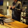 Unstable 2023 Rob Lowe Black Leather Bomber Jacket