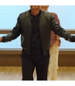 Unstable 2023 Rob Lowe Black Leather Bomber Jacket