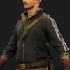 Vigor 1.1 Bridges Pablo Poliakov Striped Bomber Leather Jacket