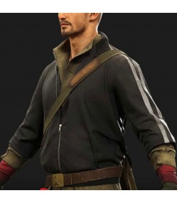 Vigor 1.1 Bridges Pablo Poliakov Striped Bomber Leather Jacket