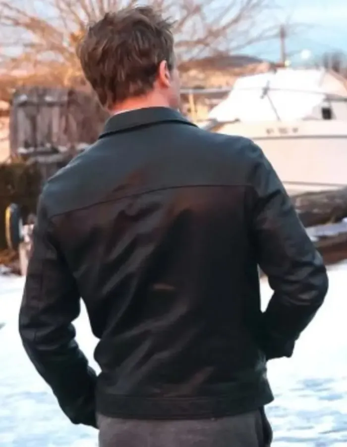 Wolves 2023 Brad Pitt Black Leather Jacket