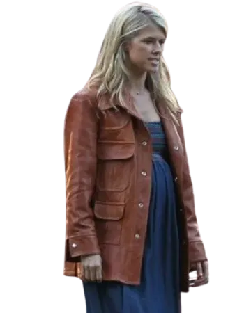 American Made Sarah Wright (Lucy Seal) Brown Leather Jacket American Made Sarah Wright (Lucy Seal) Brown Leather Jacket