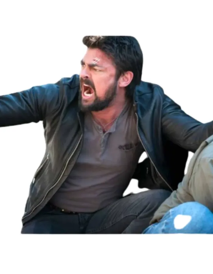 Bent Karl Urban (Danny Gallagher) Black Leather Jacket
