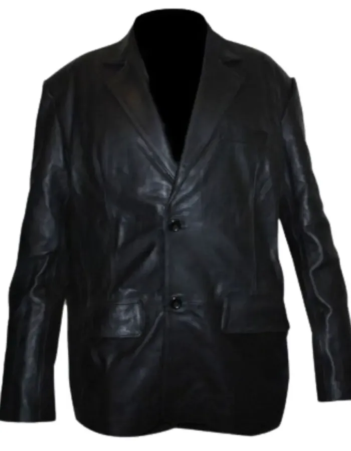Dark Blue Kurt Russell (Eldon Perry) Black Leather Jacket