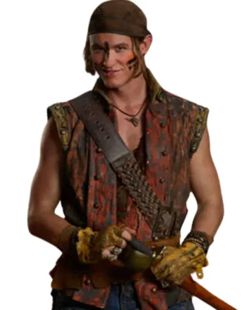 Descendants 2 Dylan Playfair (Gil) Brown Leather Vest