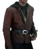 Emerald City Oliver Jackson-Cohen (Lucas) Brown Leather Jacket