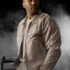 Fast X 2023 Jason Statham (Deckard Shaw) Beige Leather Jacket