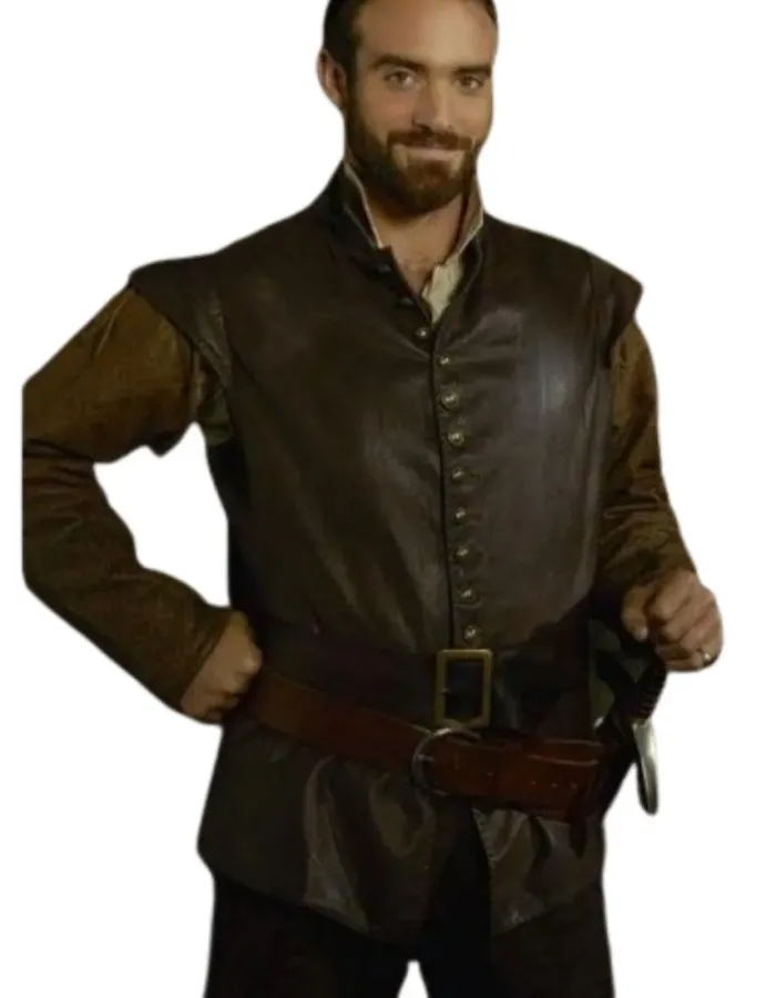 Galavant Joshua Sasse (Galavant) Leather Vest