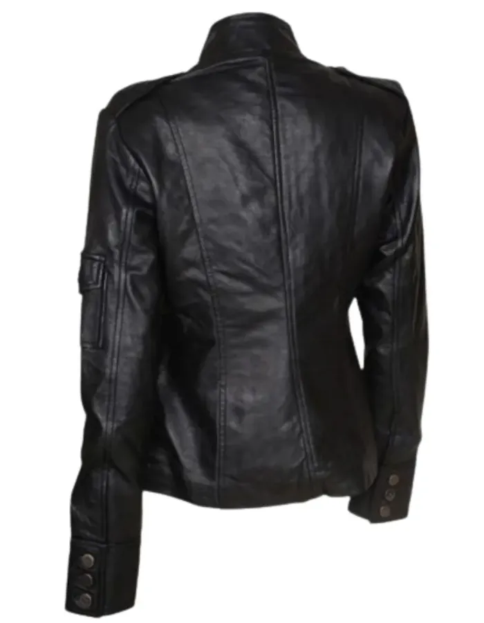 Get Smart Anne Hathaway (Agent 99) Black Leather Jacket