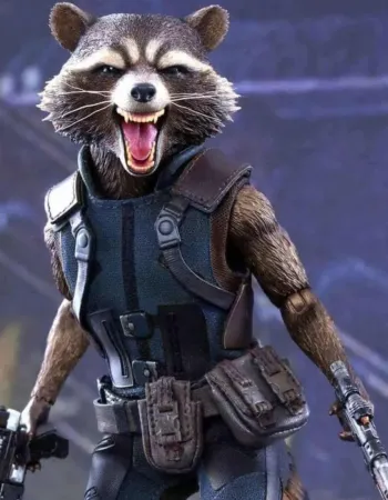 Guardians of the Galaxy Vol 2 Bradley Cooper (Rocket) Blue Leather Vest