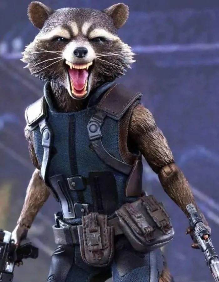 Guardians of the Galaxy Vol 2 Bradley Cooper (Rocket) Blue Leather Vest