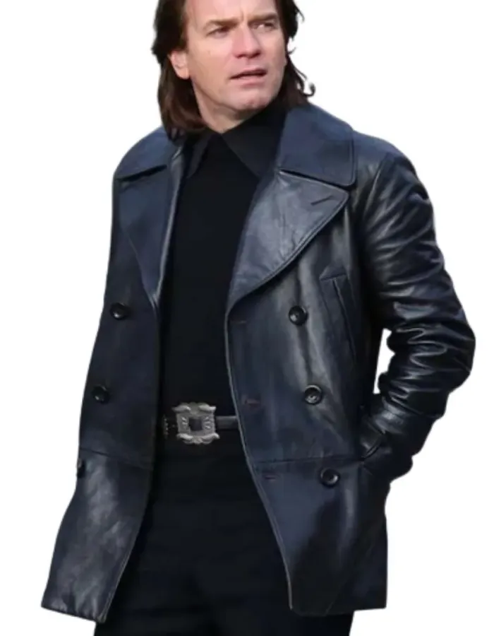 Halston Ewan Mcgregor (Halston) Black Leather Jacket