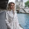 Mission Impossible 7 Vanessa Kirby (White Widow) White Cotton Coat