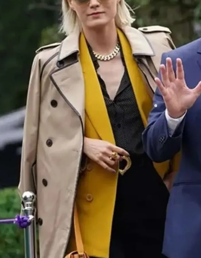 Mission Impossible 7 Pom Klementieff Brown Cotton Coat