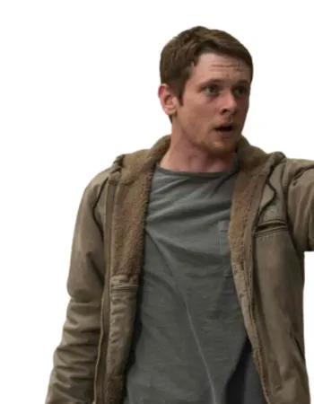 Money Monster Jack O'Connell (Kyle Budwell) leather Hooded Jacket