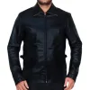 Quantum Break Shawn Ashmore Black Leather Jacket 