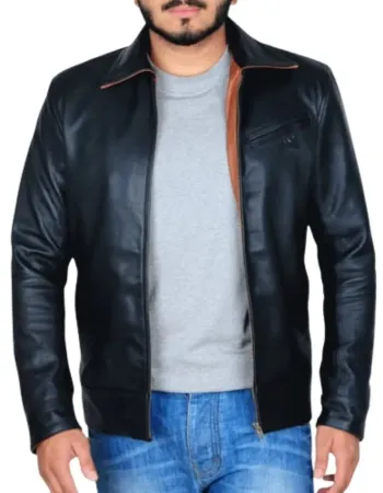 Quantum Break Shawn Ashmore Black Leather Jacket 